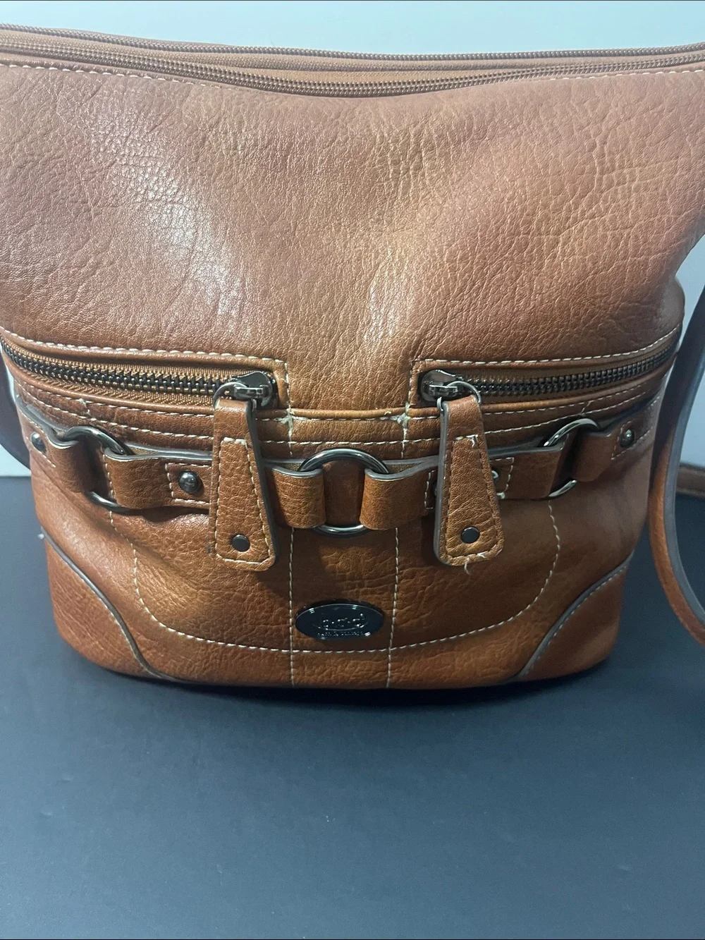 BOC Born Brown Faux Leather Crossbody Bag - Classic Shoulder Bag